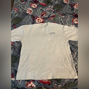 tde. White Short Sleeve Crewneck Tee with Small Chest Logo